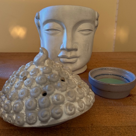 Scentsy Bail Buddha Head Wax Warmer -Full size/Retired - Picture 6 of 7